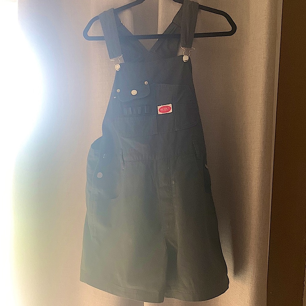 Dark Green Overalls